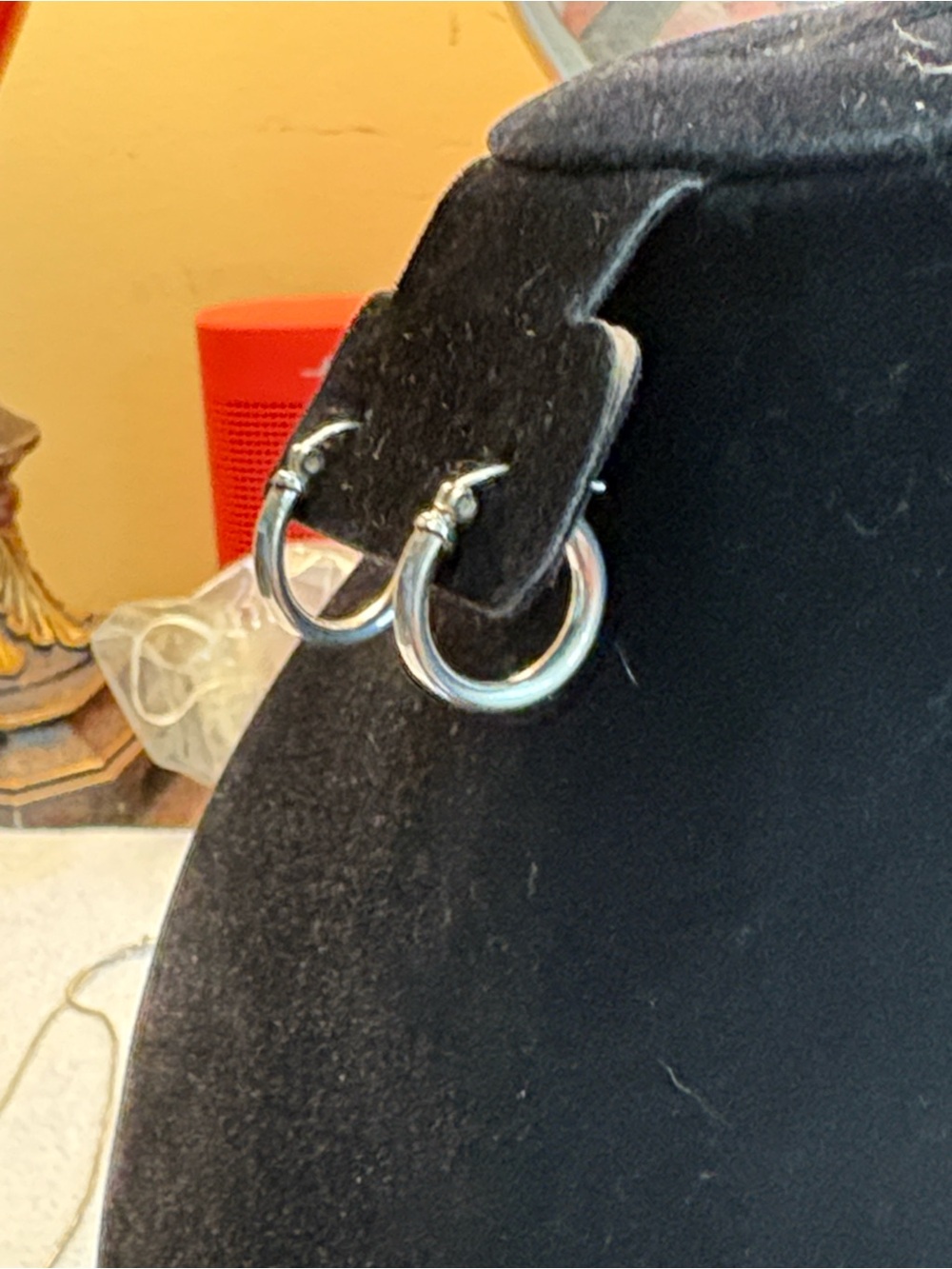 925 Silver Square Tube Hoop Earrings